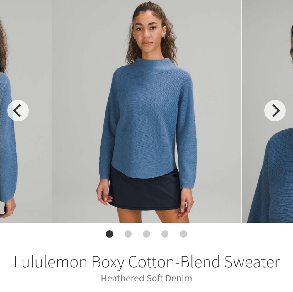 Lululemon 🍋 Boxy Cotton-Blend Sweater